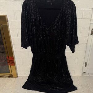 White House Black Market Black Midi Dress